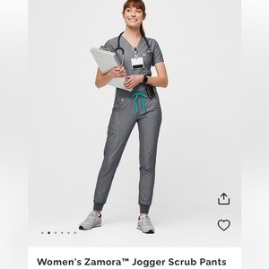 Women’s Zamora Jogger Scrub Pants, Graphite, Small Petite